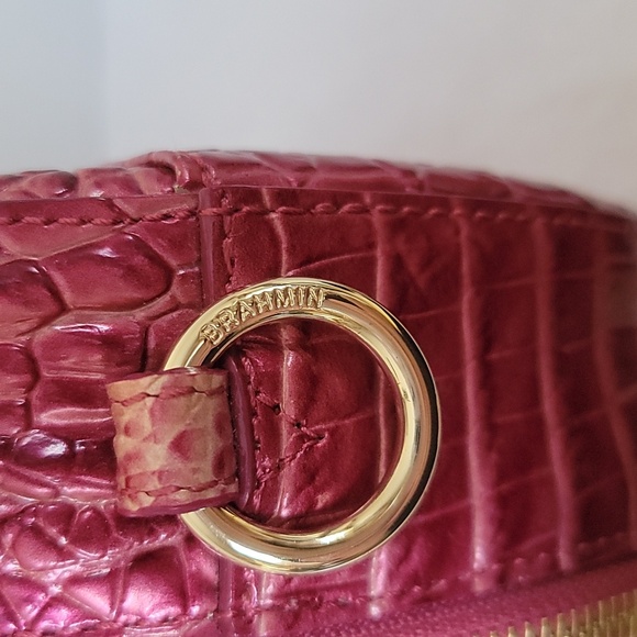 Brahmin Lane top handle Lotus canteen metallic leather handbag - Picture 4 of 15